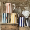 Pichet rayé terracotta - Casa Cubista / 1 litre