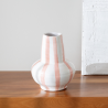 Vase rayé Rose Capri