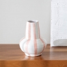Vase rayé Rose Capri