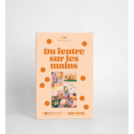 Puzzle Du feutre sur les mains / 500 pièces / Jour Férié