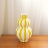 Vase rayé Jaune Ferrara