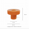 Lampe Foza Orange / small