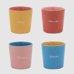 Set de 4 tasses en céramique