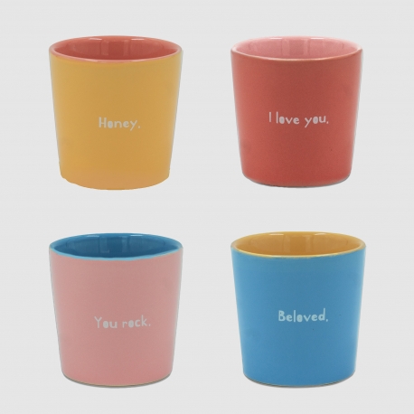 Set de 4 tasses en céramique