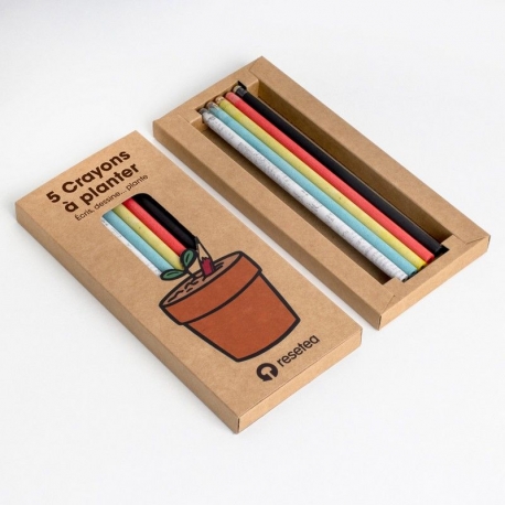 Set de 5 crayons à planter