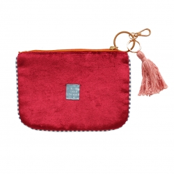 Pochette brodée / Palmiers