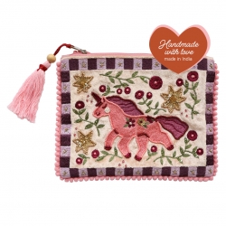 Pochette bandoulière / Licorne