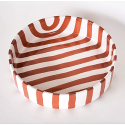 Saladier en céramique / rouille