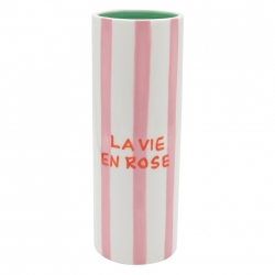 Vase La vie en rose / Qué Rico