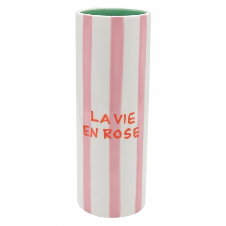 Vase La vie en rose / Qué Rico