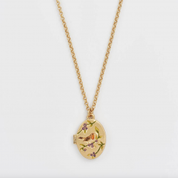 Collier médaillon Robin