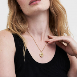 Collier médaillon Robin