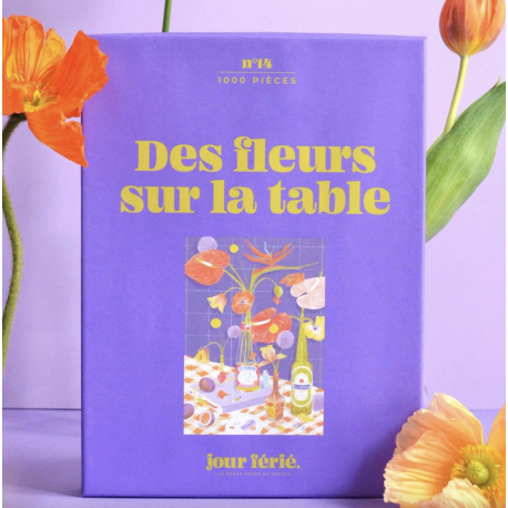 Puzzle Des fleurs sur la table / 500 pièces