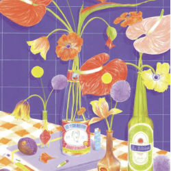 Puzzle Des fleurs sur la table / 500 pièces