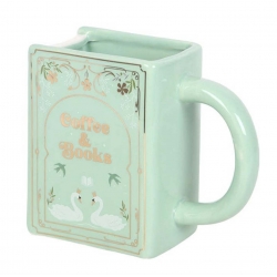 Mug coffee and books