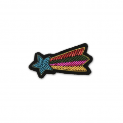 Broche Etoile filante multicolore