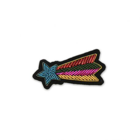Broche Etoile filante multicolore