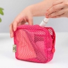 Pochette carrée Mesh / Rose