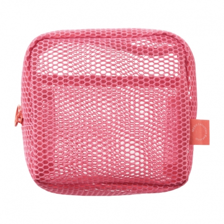 Pochette carrée Mesh / Rose