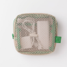 Pochette carrée Mesh / Verte