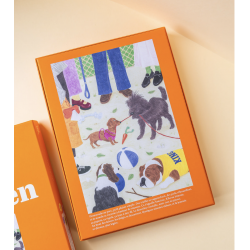 Puzzle Sortir le chien  / 1000 pièces / Jour Férié