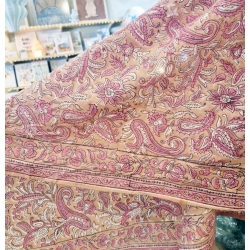 Foulard indien en blockprint / Begonia