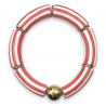 Bracelet Palermo rayé / Fuchsia