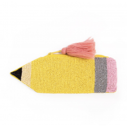 Pochette perlée / Crayon