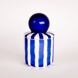 Bougie en céramique / bleue