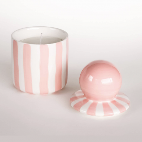 Bougie en céramique / rose