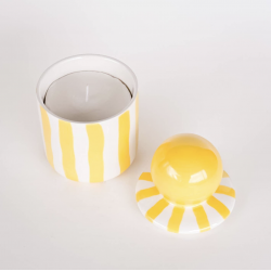 Bougie en céramique / jaune