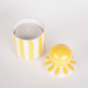 Bougie en céramique / jaune