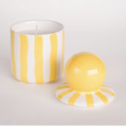 Bougie en céramique / jaune