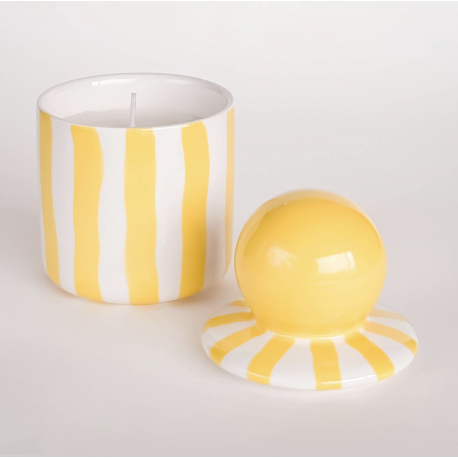 Bougie en céramique / jaune