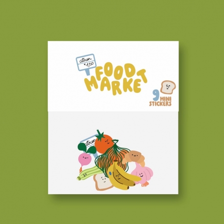 Stickers Daily Corgi / Food market