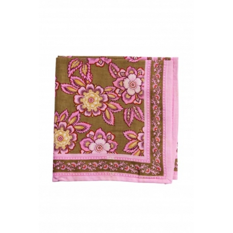 Grand foulard indien / Jakarta olive