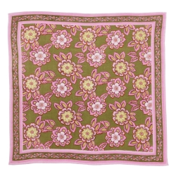 Grand foulard indien / Jakarta olive