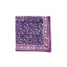 Grand foulard indien / Léopard violine