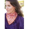Petit foulard indien / Léopard cuivre