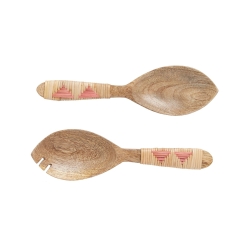 Set de couverts Folk rose