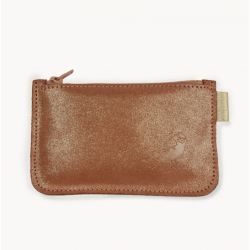 Porte-monnaie Pailleté Caramel