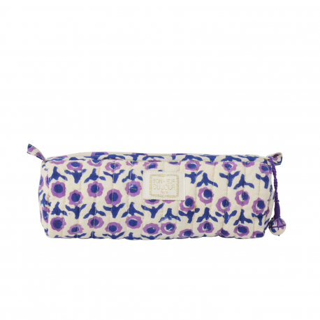 Trousse en blockprint / Isha cassis