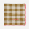 Serviette de table brodée / Mama moutarde