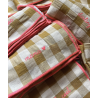 Serviette de table brodée / Mama moutarde