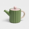Théière Tube / Vert et Rose