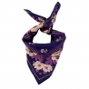 Petit foulard indien / Violine indigo