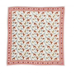 Petit foulard indien / Leopold écru