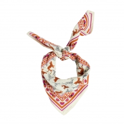 Petit foulard indien / Leopold écru