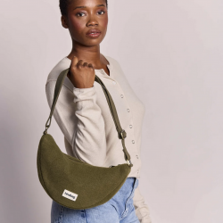 Sac banane Andrea / Laine khaki