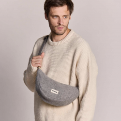 Sac banane Andrea / Laine anthracite